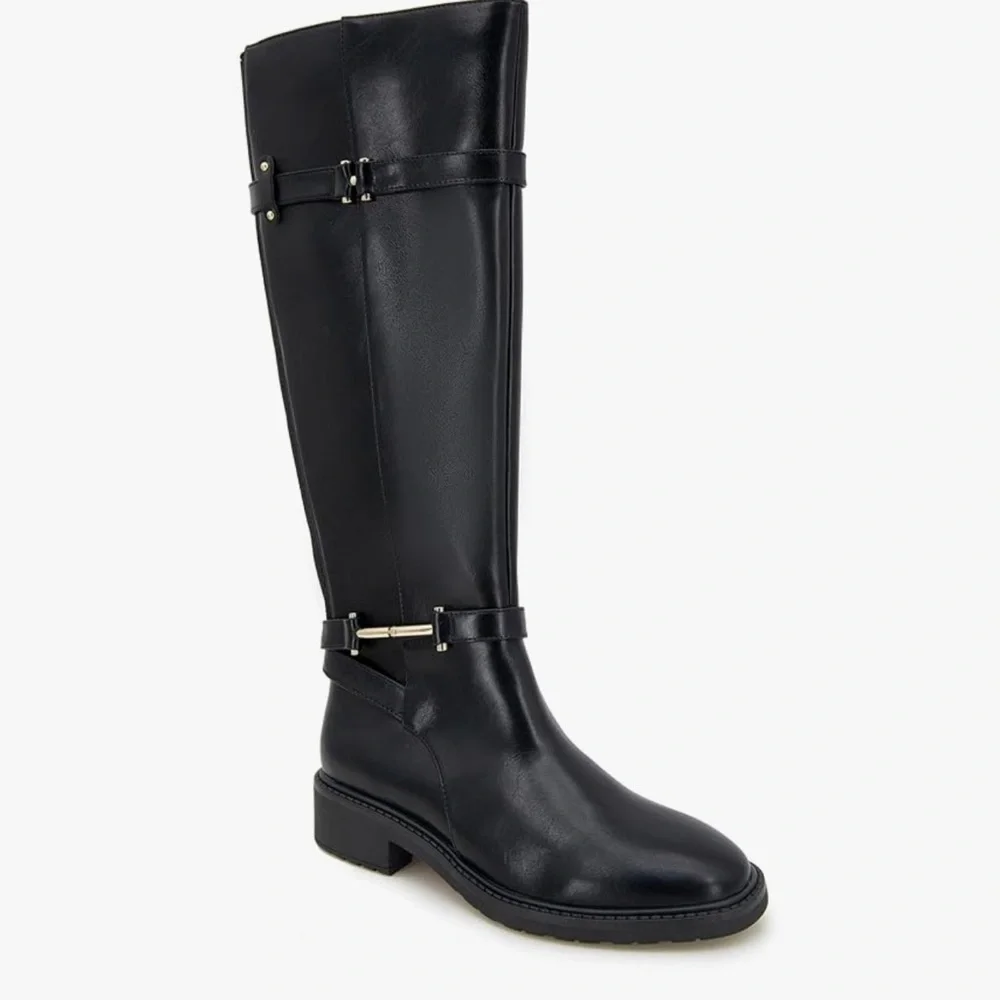 Kenneth Cole Black Over the Knee Boots